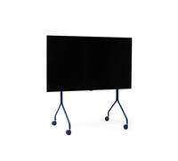 Pedestal Moon Rollin' Meuble TV sur roulettes (Bleu) | Support Tele pour Les Ecrans de 40 à 70 Pouces | Pied TV au Design Danois | Meubles de Salon pour Television