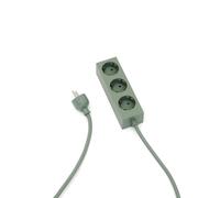 Pedestal Power Bar Multiprise de 5 m avec base magnétique (vert) - Multiprise pratique et élégante à 3 prises magnétiques - Triple prise magnétique - Multiprise 3 Voies