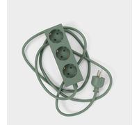 Pedestal Power Bar Multiprise de 5 m avec base magnétique (vert) - Multiprise pratique et élégante à 3 prises magnétiques - Triple prise magnétique - Multiprise 3 Voies