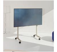 Pedestal Straight Rollin' Meuble TV sur roulettes (Gris) | Support Tele pour Les Ecrans de 40 à 70 Pouces | Pied TV au Design Danois | Meubles de Salon pour Television