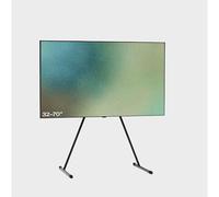 Pedestal Viva Support TV de 32 à 70 pouces | Support TV de qualité supérieure au design moderne | Pieds TV robustes en acier | Pied TV élégant avec pieds inclinés et pieds arrondis (noir)