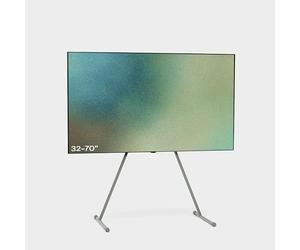 Pedestal Viva Support TV de 40 à 70 pouces | Support TV de qualité supérieure au design moderne | Pieds TV robustes en acier | Pied TV élégant avec pieds inclinés et pieds arrondis (vert)