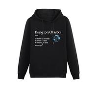 PEDFUVL Dungeon and Master (DM) for Tabletop Dragons RPG Men's Hoodies Graphic Printed Black Pullover Sweatshirts XXL