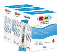 PEDIAKID Calcium C+ Enfant Croissance Osseuse & Dents Solides 14 sticks x3