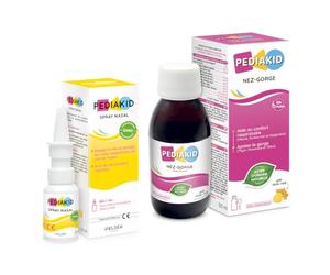 PEDIAKID Duo Nez-Gorge - Nez Dégagé & Gorge Apaisée - Sirop + Spray Nasal