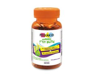 Pediakid Gommes Probiotiques Goût Pomme 60 Oursons