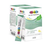 PEDIAKID - Mal des Transports - Complément alimentaire aux extraits de plantes & fibres - Aide à lutter contre les nausées et vomissements - Format sticks prêts à boire - Lot de 2