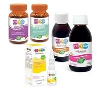 PEDIAKID Pack Enfant Automne/Hiver - Immunité & Bien-être - 5 produits | Dès 3 ans, 2 piluliers de gommes immunité et p'tit biotic, 2 sirops nez-gorge et 22 vitamines & oligo-éléments, 1 spray nasal