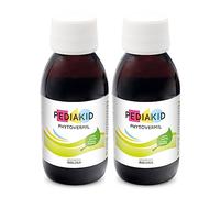 PEDIAKID - Phytovermil - Concentré à diluer à base de plantes et Fibres prébiotiques d'acacia Fibregum - Contribue au maintien d'une sphère intestinale saine - Arôme fruits rouges -2 flacons de 125 ml