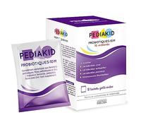 PEDIAKID - Probiotiques-10M- Rééquilibre la flore intestinale - Apporte 10 milliards de ferments lactiques - Soutient l'immunité - Dès 6 mois- Etui de 10 sachets