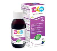 PEDIAKID - Sirop Immuno-Fort - Complément Alimentaire Naturel - Formule Exclusive au Sirop d'Agave - Aide à Soutenir les Défenses Naturelles de l'Organisme - Goût Myrtille