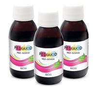 PEDIAKID - Sirop Nez-Gorge - Apaise & dégage les voies respiratoires - Participe au fonctionnement du système immunitaire - Thym, Tilleul, Sureau, Gingembre, Vitamine C & Cuivre - Lot de 3