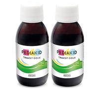 PEDIAKID - Sirop Transit Doux - Formule exclusive au sirop d'Agave & Prébiotiques - Contribue à réguler le fonctionnement digestif - Arôme de Pomme - 2 Flacons de 125 ml