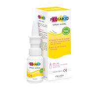 PEDIAKID - Spray Nasal - Solution saline naturelle - Décongestionne, Nettoie et Humidifie le Nez - Dès 1 an - Sans gaz propulseur - Dispositif médical - 20ml