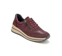 Pediconfort - Baskets Lacets et Zip Semelle Amovible - Femme - Taille : 38 - Couleur : Bordeaux