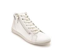 Pediconfort - Baskets Montantes zippées et lacées - Femme - Taille : 38 - Couleur : Blanc