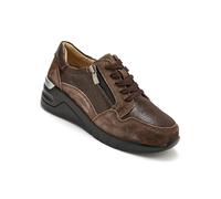 Pediconfort - Baskets Zip et Lacets - Femme - Taille : 40 - Couleur : Marron