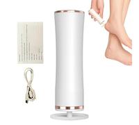 Pédicure Électrique Anti Callosités | Rotation 360 Degrés pour Talons Fissurés | Appareil Rechargeable de Nettoyage des Pieds | Cadeau pour Femme Homme Épouse Mère Amie Petit Ami Père