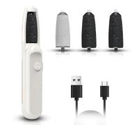 Pédicure électrique professionnel avec 3 rouleaux de rechange, 3 vitesses, outils de soin des pieds pour talons fissurés, callosités