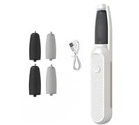 Pédicure électrique professionnel avec 4 rouleaux de rechange, 3 vitesses, Éliminant Peau Morte Durcie ， Lime Réchargeable Portable ，pour talons fissurés, callosités