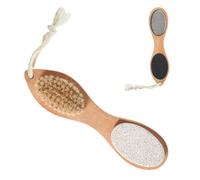 Pedicure Tools For Feet Portable Handheld Wood Handle Buffer - 4-in-1 Foot