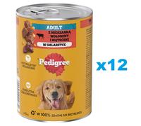 PEDIGREE Adult 12x400g - avec du bœuf en gelée
