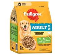 PEDIGREE Adult Croquettes à la Volaille et aux Legumes pour Chien Adulte sup10kg 3kg
