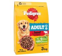 PEDIGREE Adult Croquettes au Boeuf et aux Legumes pour Chien Adulte sup10kg 3kg