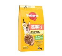 PEDIGREE Adult Mini Croquettes à la Volaille Petit Chien Adulte inf10kg 2kg