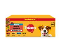 PEDIGREE® Adult Nourriture humide pour chiens adultes, Assortiment de saveurs en gelée, sachet 80x100 g
