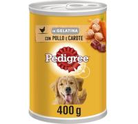 Pedigree Adulte: Aliment Humide pour Chiens avec Poulet et Carottes en gelée: 24 canettes de 400 g