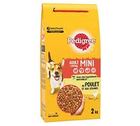 Pedigree Adulte Mini - Croquettes pour petit chien (<10kg) - au poulet - Lot de 6 de 2kg