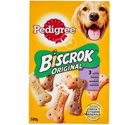 Pedigree Biscrok Biscuits 3 Variétés Boîte de 500 g pour Chien - Lot de 2