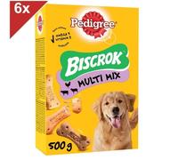 PEDIGREE Biscrok Biscuits croquants multi mix pour chien 6x 500g