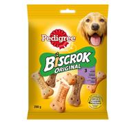 Pedigree Biscrok Biscuits Pour chiens adultes sous forme de petits os avec de l'agneau, du poulet et du bœuf 200g x2