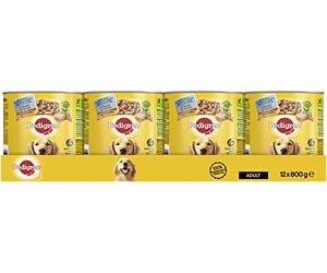 Pedigree Boîte Adulte avec 5 variétés de volaille, Lot de 12 (12 x 800 g)