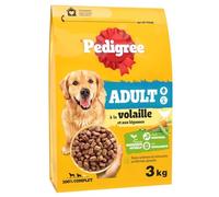 Pedigree - Croquettes Complètes pour Chiens Adultes Médium et Grand, Saveur Volaille et Légumes, Sac 3kg - Lot de 3 - Vendu par Lot