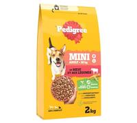 Pedigree - Croquettes Nutritives pour Petit Chien (<10kg), Saveur Bœuf et Légumes (Sac 2kg) - Lot de 3 - Vendu par Lot