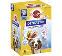 Pedigree Dentastic Lot de 28 friandises pour Chiens de Taille Moyenne de 10 à 25 kg 720 g