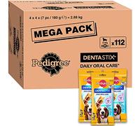 Pedigree Dentastix - Soins dentaires quotidiens à mâcher, gâteries moyennes pour chiens de 10 à 25 kg, 1 boîte