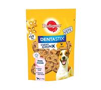 Pedigree Dentastix Chewy Chunx Mini Lot de 5 friandises à mâcher pour chiens de petite et moyenne taille saveur poulet
