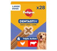 Pedigree Bâtonnets à mâcher DENTASTIX 112 pour grandes races 25kg+ – Poulet & Bœuf (4x28)