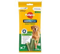 Pedigree DentaStix Daily Fresh - Bâtonnets à mâcher pour grand chien - Pour une bonne hygiène bucco-dentaire - 10 sachets de 7 sticks