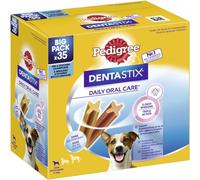 PEDIGREE DENTASTIX Lot de 35 paquets de 7 boîtes de soins oraux quotidiens pour petits chiens de 5 à 10 kg