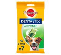 Pedigree Dentastix Fresh - Friandises pour petit chien, 7 bâtonnets à mâcher pour l'hygiène bucco-dentaire (1 sachet de 110 g / Total 7 Sticks)