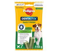PEDIGREE DENTASTIX Fresh Sticks Dentaires pour Petit Chien 5-10kg - 70 Bâtonnets (Lot de 10 Sachets de 7 Friandises) - Hygiène Bucco-Dentaire, Scientifiquement Prouvé, Haleine Fraîche au Quotidien