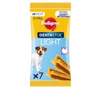 Pedigree Dentastix Light Friandises dentaires à mâcher pour chiens de petite race, 7 pièces - 58 g