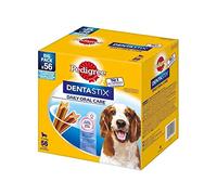 Pedigree Dentastix Medium Lot de 56 friandises pour Chien de Taille Moyenne 10 à 25 kg (1440 g)