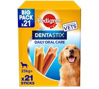 PEDIGREE DentaStix Selfiestix Lot de 21 bâtonnets à mâcher Quotidiens pour Grand Chien