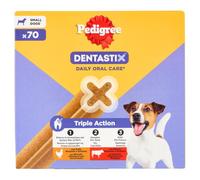 Pedigree Dentastix Snack Hygiène bucco-Dentaire pour Chiens de Petite Taille, 5-10 kg, Lot de 70 bâtonnets